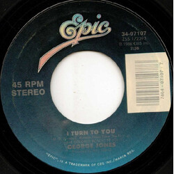 George Jones (2) I Turn To You / Don't Leave Without Taking Your Silver USED VINYL 7INCH SINGLE STYRENE
