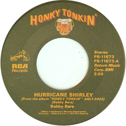 Bobby Bare / Willie Nelson Hurricane Shirley / Crazy Arms USED VINYL 7INCH 45 RPM