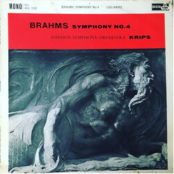 Johannes Brahms / The London Symphony Orchestra / Josef Krips Symphony No. 4 In E Minor, Opus 98 Vinyl LP USED
