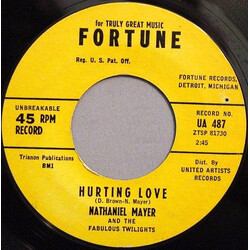 Nathaniel Mayer And His Fabulous Twilights Hurting Love / Leave Me Alone USED VINYL 7INCH 45 RPM SINGLE STYRENE