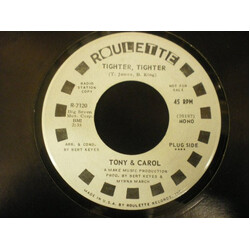 Tony And Carol Tighter, Tighter USED VINYL 7INCH 45 RPM PROMO