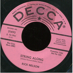 Ricky Nelson (2) String Along / Gypsy Woman USED VINYL 7INCH 45 RPM SINGLE PROMO
