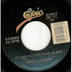 Merle Haggard Let's Chase Each Other Around The Room / You Nearly Lose Your Mind USED VINYL 7INCH 45 RPM SINGLE STYRENE