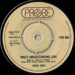 Four Tops Sweet Understanding Love USED VINYL 7INCH 45 RPM SINGLE