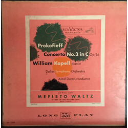 Sergei Prokofiev / Franz Liszt / Dallas Symphony Orchestra / Antal Dorati / William Kapell Piano Concerto No. 3 In C, Op. 26; Mephisto Waltz Vinyl LP 