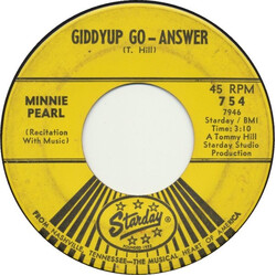 Minnie Pearl / Minnie Pearl's Giddyup Go Boys Giddyup Go - Answer USED VINYL 7INCH 45 RPM SINGLE