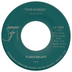 Gloria Walker Them Changes / Love Is In The Air USED VINYL 7INCH 45 RPM SINGLE