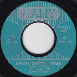 The Varios Operator, Operator, Operator / The Wash USED VINYL 7INCH 45 RPM SINGLE PROMO