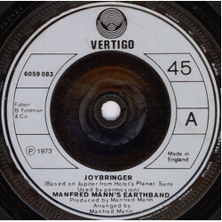 Manfred Mann's Earth Band Joybringer VINYL 7" USED