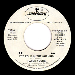 Faron Young It's Four In The Morning USED VINYL 7INCH 45 RPM SINGLE PROMO