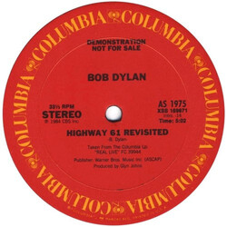 Bob Dylan Highway 61 Revisited USED VINYL 12INCH SINGLE PROMO 33 S RPM