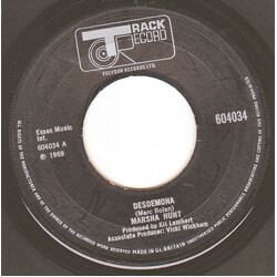 Marsha Hunt Desdemona USED VINYL 7INCH 45 RPM SINGLE