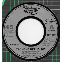 The Boomtown Rats Banana Republic USED VINYL 7INCH 45 RPM SINGLE MISPRINT