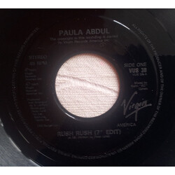 Paula Abdul Rush Rush USED VINYL 7INCH 45 RPM SINGLE JUKEBOX