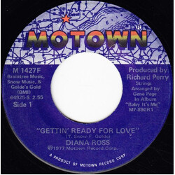 Diana Ross Gettin' Ready For Love USED VINYL 7INCH 45 RPM SINGLE