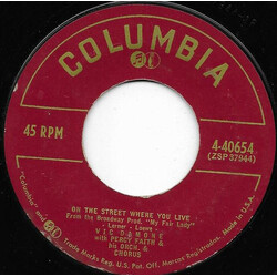 Vic Damone On The Street Where You Live USED VINYL 7INCH 45 RPM STYRENE