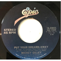 Mickey Gilley Put Your Dreams Away USED VINYL 7INCH 45 RPM SINGLE STYRENE