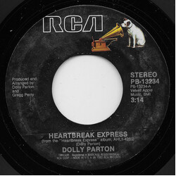 Dolly Parton Heartbreak Express USED VINYL 7INCH 45 RPM SINGLE STYRENE