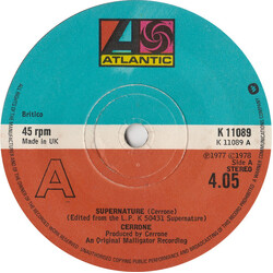 Cerrone Supernature USED VINYL 7INCH 45 RPM SINGLE STEREO
