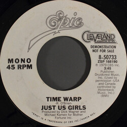 Just Us Girls Time Warp USED VINYL 7INCH 45 RPM PROMO STEREO MONO