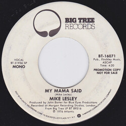 Mike Lesley My Mama Said USED VINYL 7INCH 45 RPM PROMO