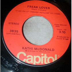Kathi McDonald Freak Lover USED VINYL 7INCH 45 RPM