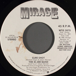 The M-Zee Band Sure Shot USED VINYL 7INCH 45 RPM PROMO