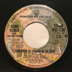 Kenni Huskey / Ian Whitcomb Somewhere In Virginia In The Rain USED VINYL 7INCH 45 RPM SINGLE PROMO STEREO MONO