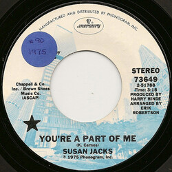 Susan Jacks You're A Part Of Me USED VINYL 7INCH 45 RPM SINGLE PROMO