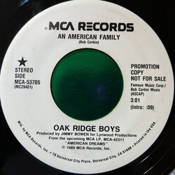 The Oak Ridge Boys An American Family USED VINYL 7INCH 45 RPM PROMO