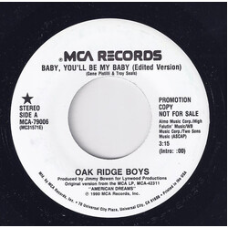 The Oak Ridge Boys Baby, You'll Be My Baby USED VINYL 7INCH 45 RPM PROMO