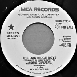 The Oak Ridge Boys Gonna Take A Lot Of River USED VINYL 7INCH 45 RPM PROMO