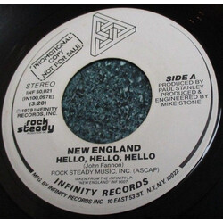 New England Hello, Hello, Hello USED VINYL 7INCH 45 RPM PROMO