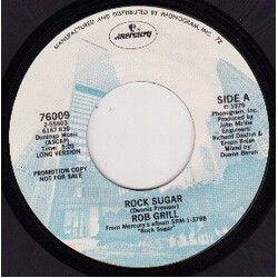 Rob Grill Rock Sugar USED VINYL 7INCH SINGLE 45 RPM PROMO
