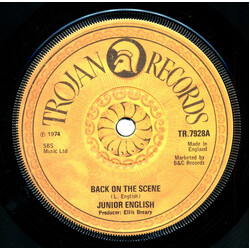 Junior English Back On The Scene / News Boy USED VINYL 7INCH