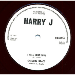 Gregory Isaacs I Need Your Love USED VINYL 7INCH 45 RPM SINGLE