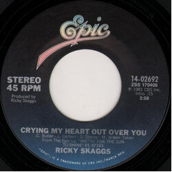 Ricky Skaggs Crying My Heart Out Over You / Lost To A Stranger USED VINYL 7INCH 45 RPM STYRENE
