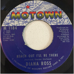 Diana Ross Reach Out I'll Be There / (They Long To Be) Close To You USED VINYL 7INCH 45 RPM SINGLE