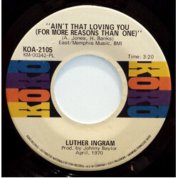 Luther Ingram Ain't That Loving You (For More Reasons Than One) / Home Don't Seem Like Home USED VINYL 7INCH 45 RPM