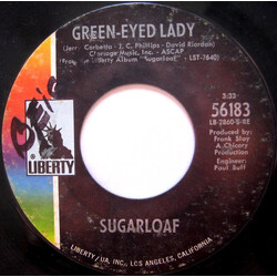 Sugarloaf Green-Eyed Lady / West Of Tomorrow USED VINYL 7INCH 45 RPM SINGLE STYRENE
