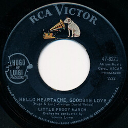 Peggy March Hello Heartache, Goodbye Love USED VINYL 7INCH 45 RPM SINGLE