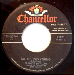 Frankie Avalon All Of Everything USED VINYL 7INCH 45 RPM SINGLE
