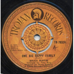 Bruce Ruffin One Big Happy Family / Heaven Child USED VINYL 7INCH 45 RPM