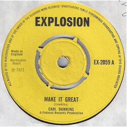 Carl Dawkins / Stone (5) Make It Great / What A Day USED VINYL 7INCH 45 RPM SINGLE