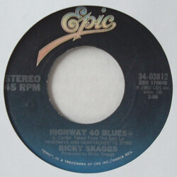 Ricky Skaggs Highway 40 Blues USED VINYL 7INCH 45 RPM SINGLE