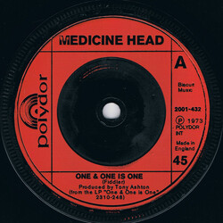 Medicine Head (2) One & One Is One VINYL 7" USED