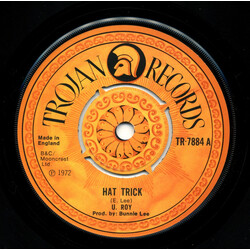 U-Roy Hat Trick USED VINYL 7INCH 45 RPM SINGLE