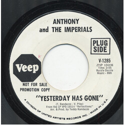 Little Anthony & The Imperials Yesterday Has Gone USED VINYL 7INCH 45 RPM PROMO