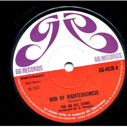 G.G. Allstars Rod Of Righteousness USED VINYL 7INCH 45 RPM
