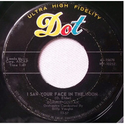 Bonnie Guitar I Saw Your Face In The Moon USED VINYL 7INCH 45 RPM SINGLE